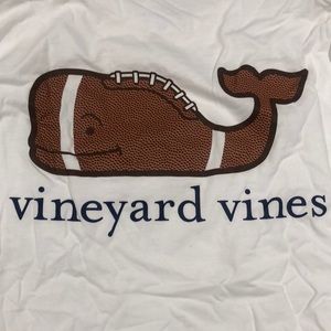 Vineyard vines football t shirt